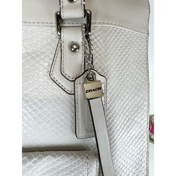 Coach Charlie Embossed Python Leather Large Tote Bag F28723 Limited Edition - Picture 10 of 16